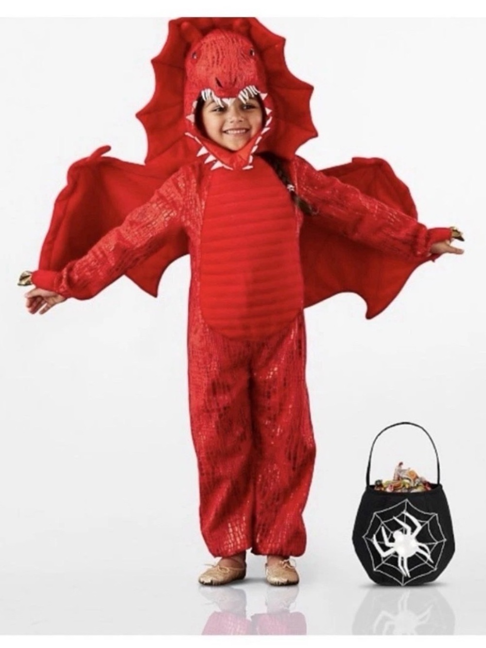 NWT Pottery Barn Kids Red Dragon Halloween Costume Sz 3T